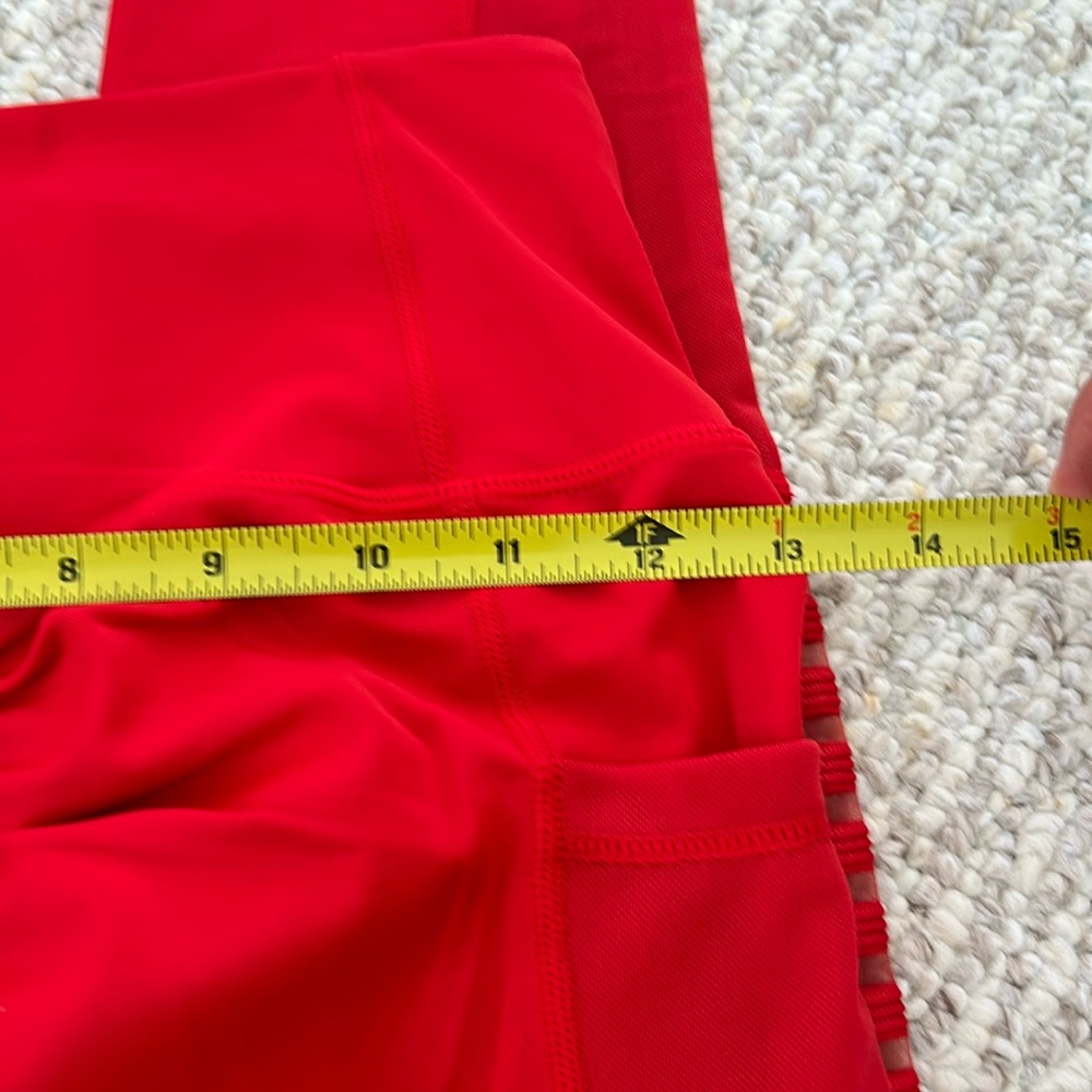 NEW Dance2Fit Fit Booty High Waisted Ruby Red & Floral Workout Outfit - Picture 15 of 15